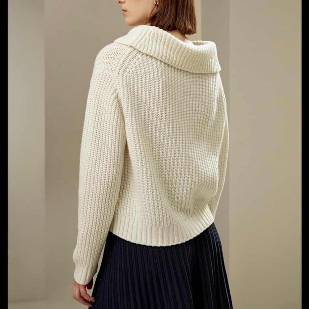 Ruby Rd Petite Chunky Polyester Cowl Neck Sweater - image 2